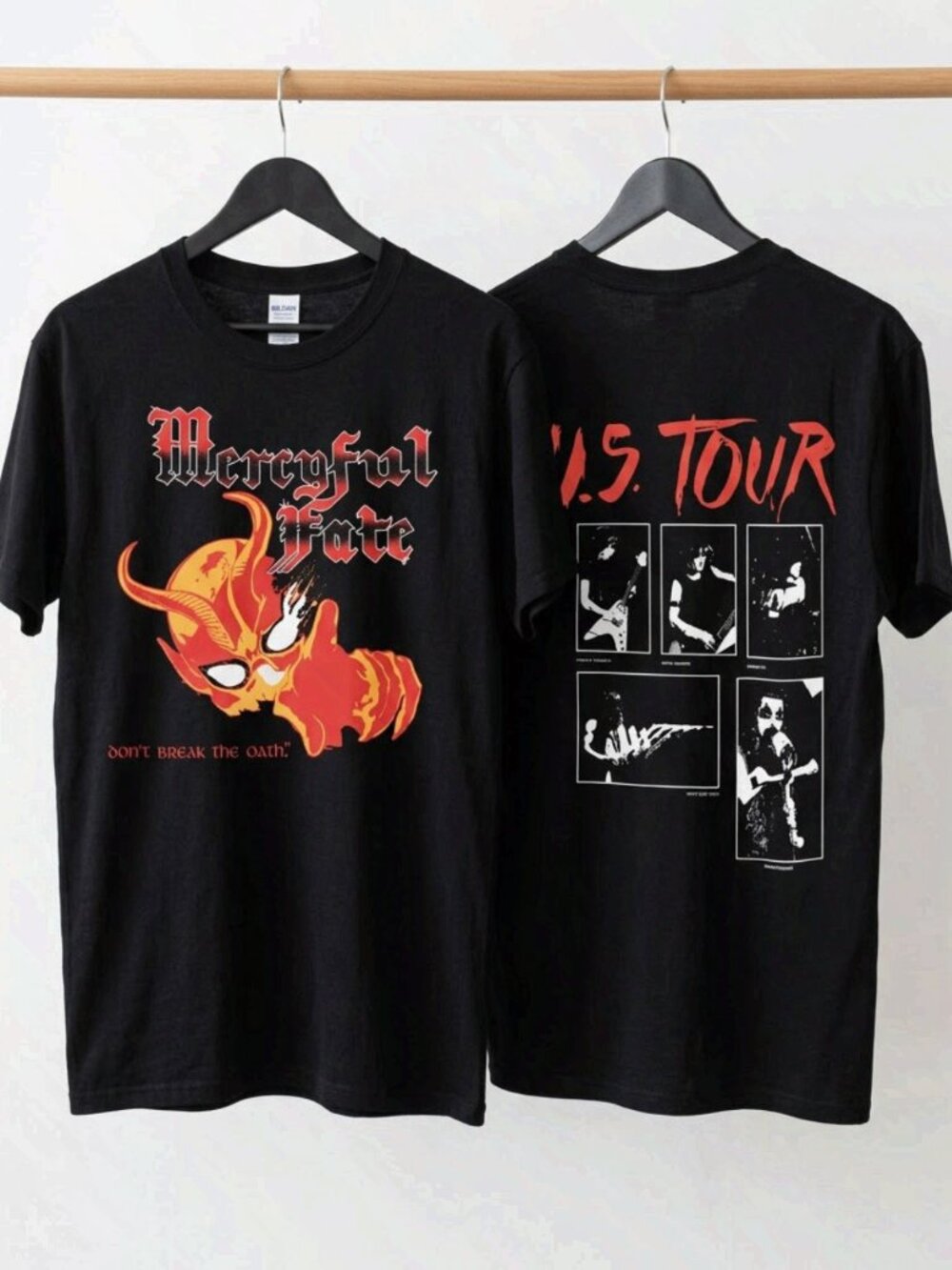 Mercyful Fate Don't Break The Oath Us Tour '84 T-Shirt Double Sides Unisex